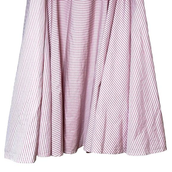 Beams Boy Women’s A Line Striped Flare Wrap Skirt Pink/White Size S/M - Picture 6 of 8